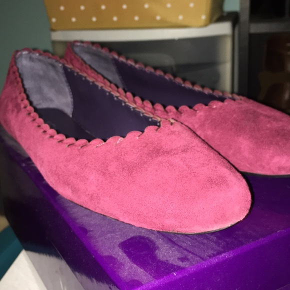 Vaneli Bennet Magenta Suede ballet flat - Picture 2 of 3